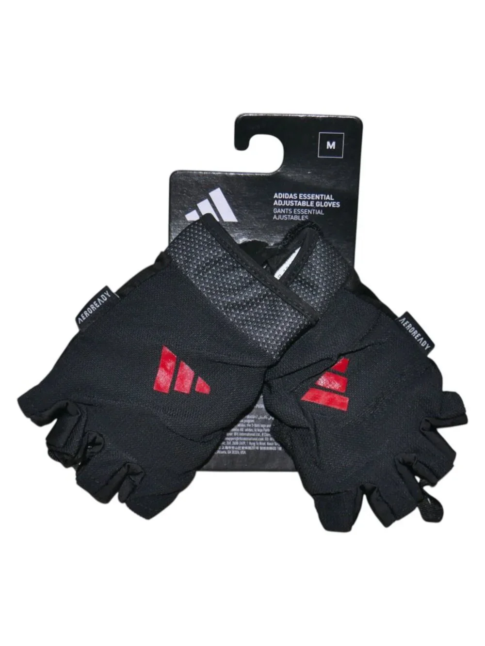 Adidas Weightlifting Gloves Size Medium Half Finger Gym Training AEROREADY NWT